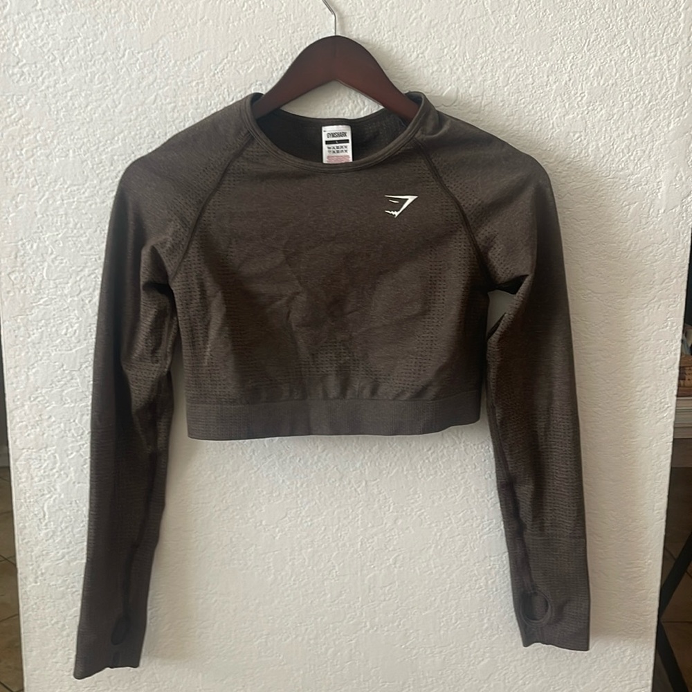GYMSHARK VITAL SEAMLESS 2.0 LONG SLEEVE CROP TOP